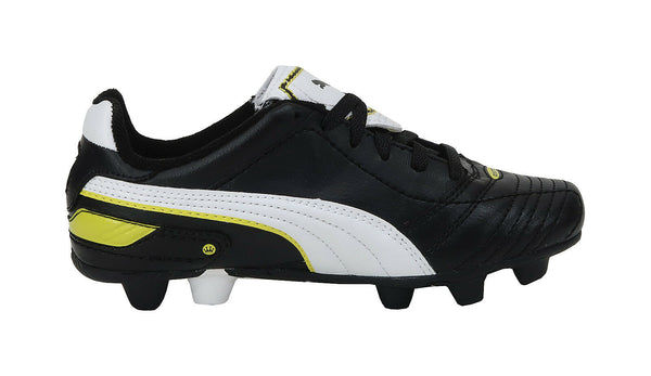 Puma Big Kids Shoes Esito Finale HG Jr Black/White Youth Soccer Cleats