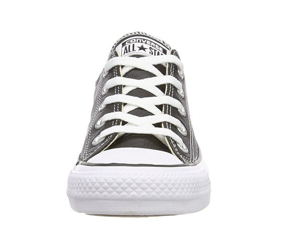 [132174C] Converse Men/Women All Star Shoes Leather Low Black/White