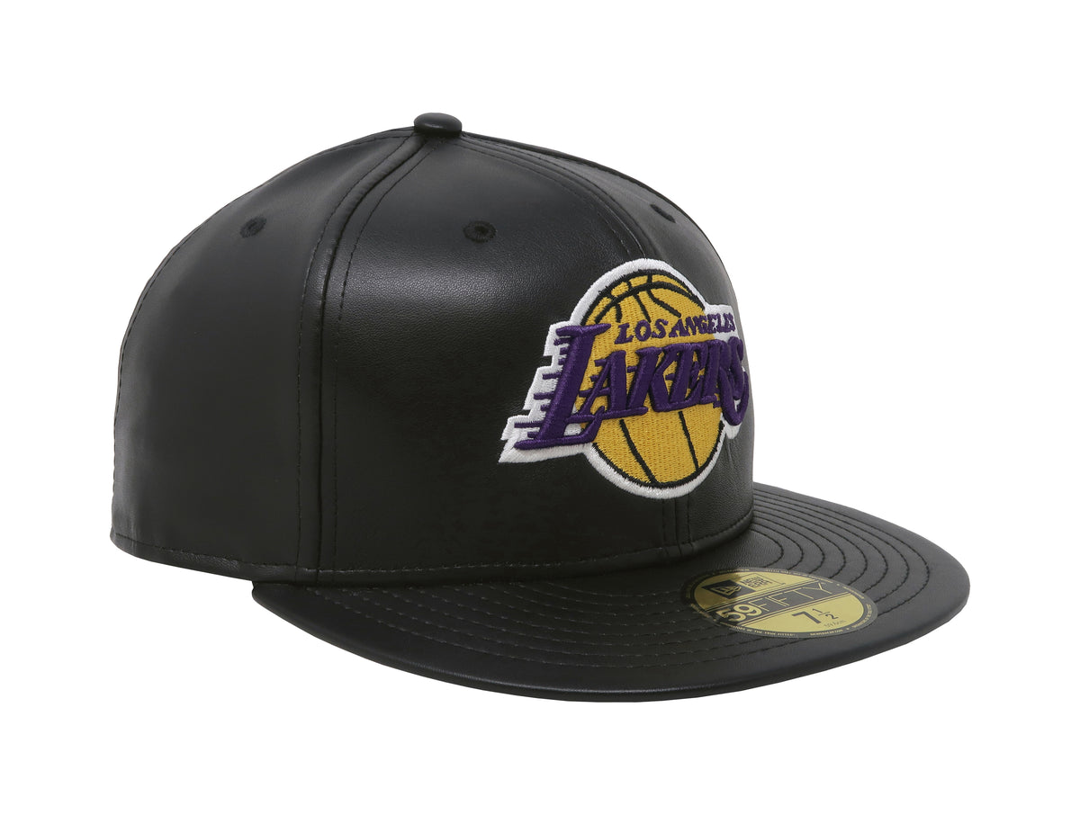 New Era 59Fifty Cap NBA Los Angeles Lakers Men's Black Faux