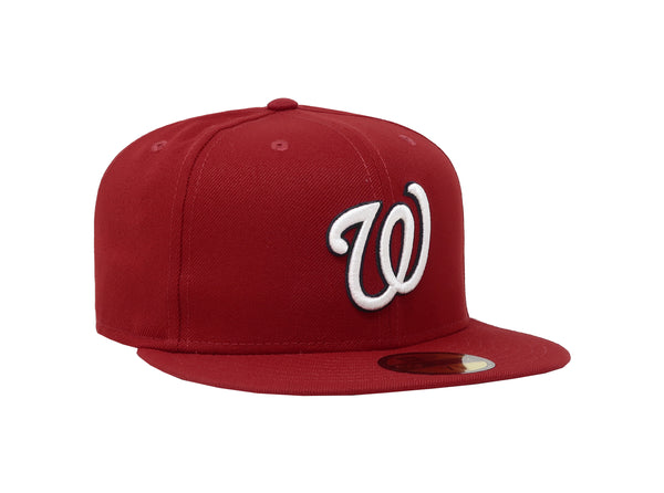 New Era 59Fifty MLB Washington Nationals Cardinal Red/White Cap