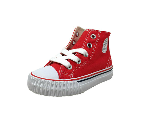 PF Flyers KI2001RD Infant Toddler Core Hi Shoes - Red White