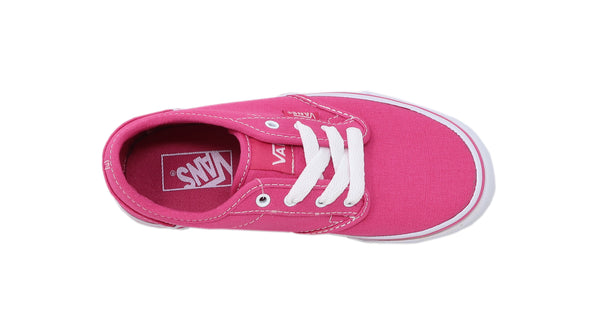 Vans Kids Atwood (Canvas) Magenta/White Skate Shoes