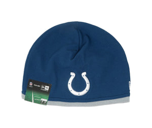 New Era NFL Indianapolis Colts Beanie Blue Gray Tech Knit Hat