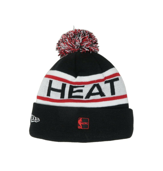 New Era NBA Miami Heat Beanie Black Red Biggest Fan Redux Knit Hat