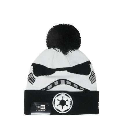 New Era Star Wars Stormtrooper IV Beanie Galactic Biggie Pom Knit Hat
