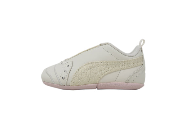 PUMA Toddler Infant Girls Sela Diamond II Whisper White/Pink Sneaker