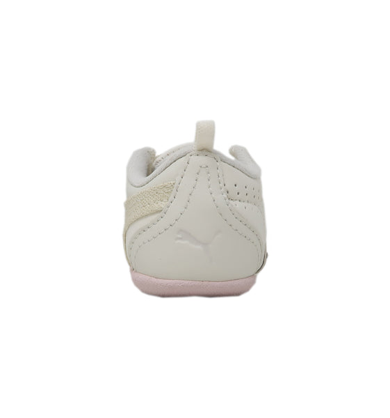 PUMA Toddler Infant Girls Sela Diamond II Whisper White/Pink Sneaker