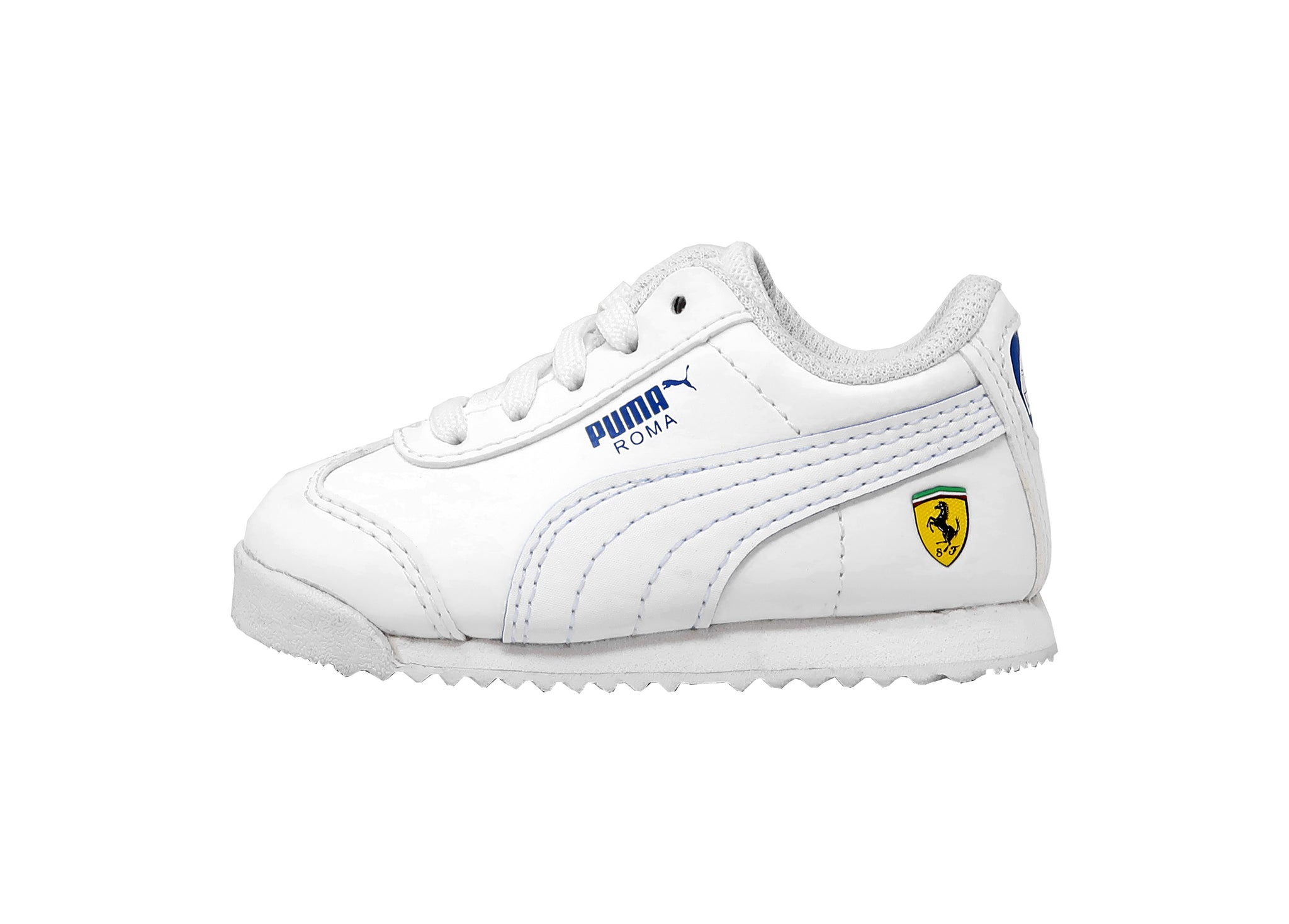 PUMA Boys Scuderia Ferrari Roma White/Blue Sneakers