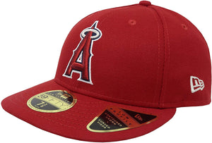 New Era 59Fifty Hat MLB Anaheim Angels Low Profile Baseball Red Cap
