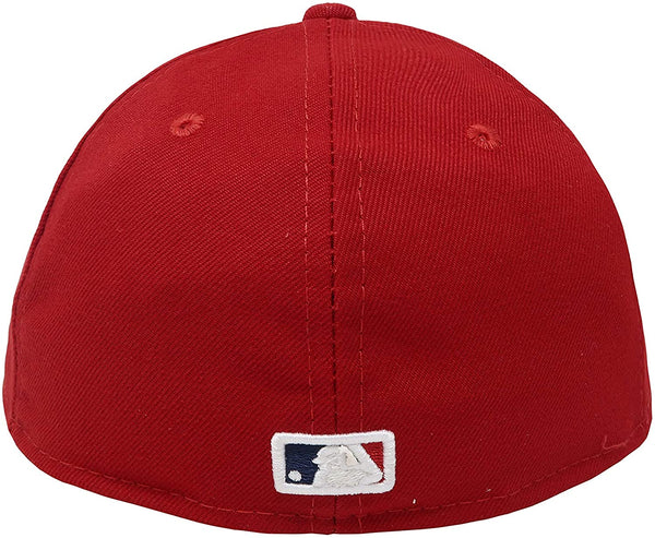 New Era 59Fifty Hat MLB Anaheim Angels Low Profile Baseball Red Cap