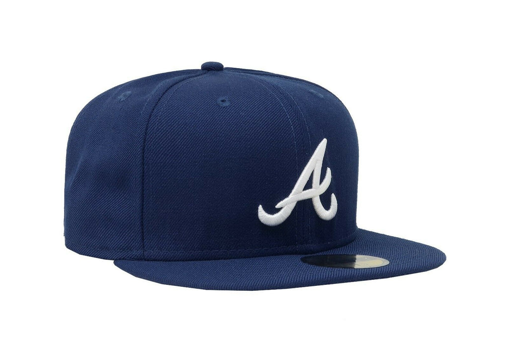 Shop New Era 59Fifty Atlanta Braves Arch Hat 60305139 blue