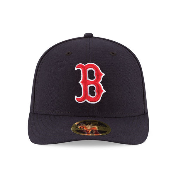 New Era 59Fifty MLB Boston Red Sox Low Profile Navy Blue Fitted Cap
