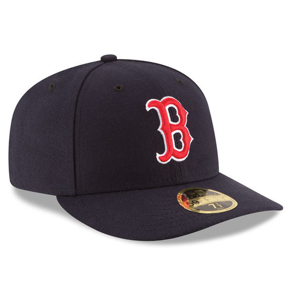 New Era 59Fifty MLB Boston Red Sox Low Profile Navy Blue Fitted Cap