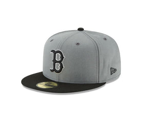 New Era 59Fifty MLB Boston Red Sox Basic Storm Gray/Black Fitted Cap 7 7/8