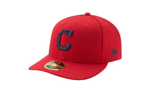 New Era 59Fifty Hat Cleveland Guardians Low Profile Red Navy Cap Chief Wahoo "C"
