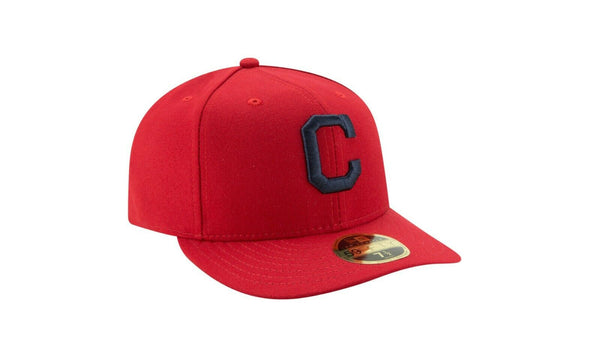 New Era 59Fifty Hat Cleveland Guardians Low Profile Red Navy Cap Chief Wahoo "C"