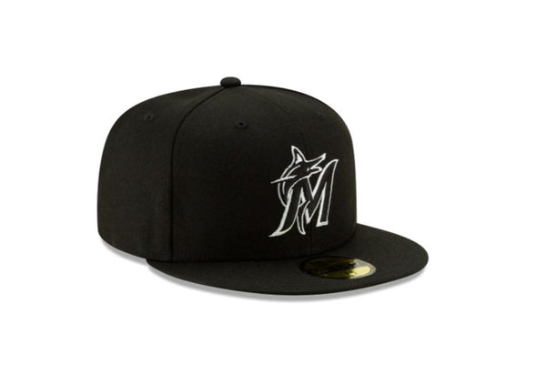New Era 59Fifty Men Hat MLB Basic Team Miami Marlins Fitted Cap