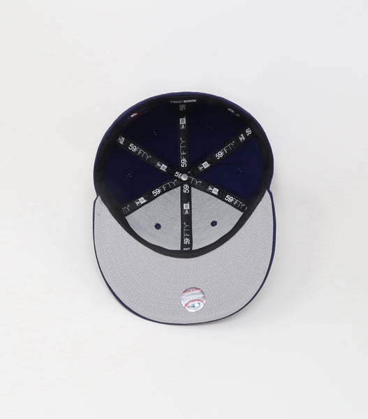 New Era 59Fifty Los Angeles Dodgers Dark Royal Blue LA Custom Fitted Hat Cap