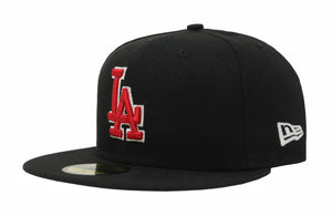 New Era 59Fifty MLB Basic Team Los Angeles Dodgers Black Fitted Men Cap