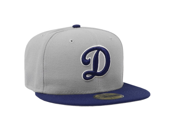 New Era 59Fifty Hat Los Angeles Dodgers Gray/Blue Fitted Cap
