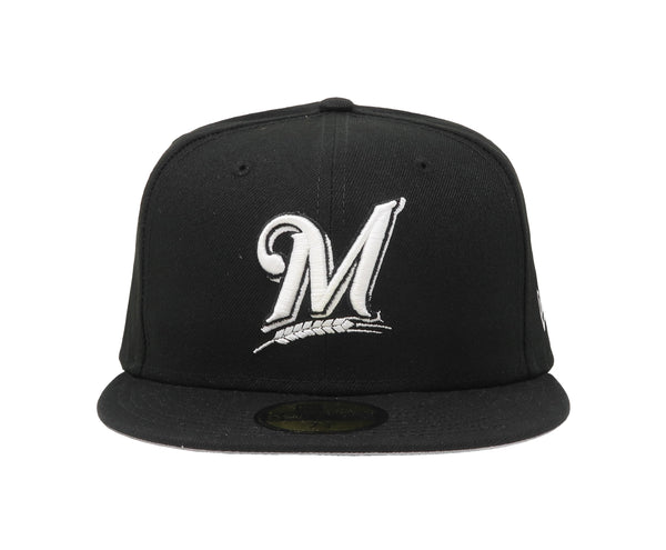 New Era 59Fifty Hat MLB Basic Milwaukee Brewers Fitted Baseball Cap