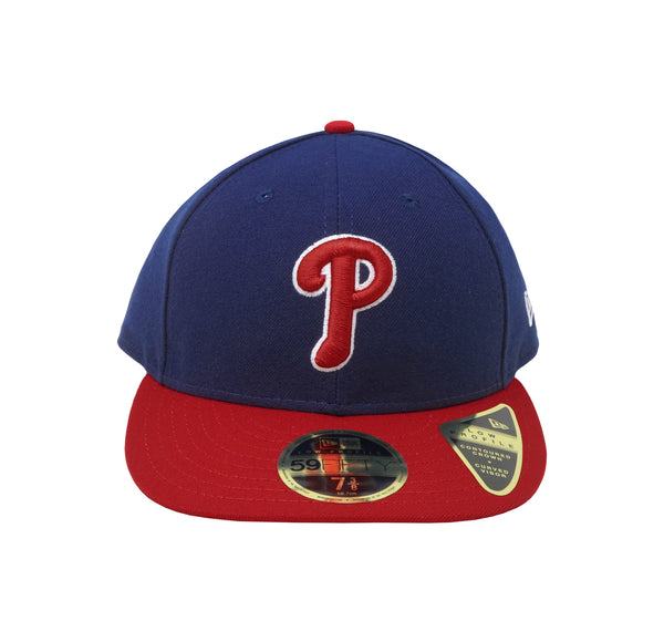 New Era Men 59Fifty MLB Team Philadelphia Phillies Low Profile Fitted Hat