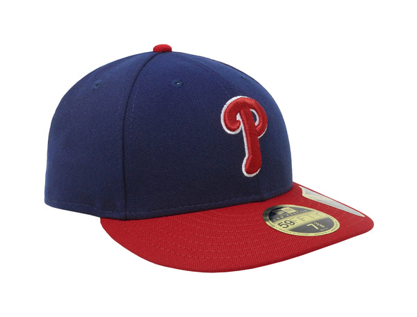 New Era Men 59Fifty MLB Team Philadelphia Phillies Low Profile Fitted Hat