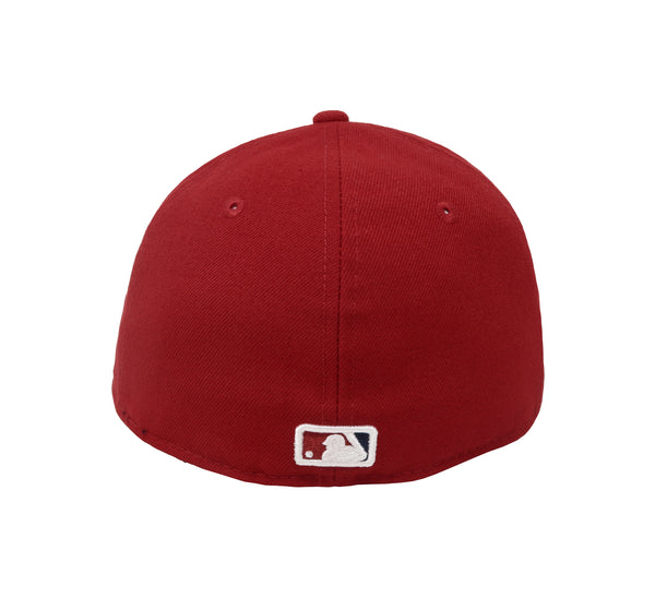 New Era Men 59Fifty MLB Team Washington Nationals Red Fitted Low Profile Hat Cap