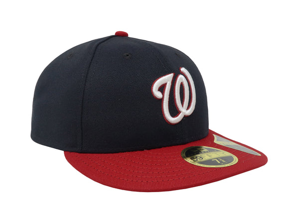 New Era Men 59Fifty MLB Team Washington Nationals Fitted Low Profile Hat Cap