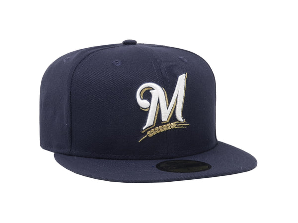 New Era Men's Milwaukee Brewers Game Navy Blue Hat