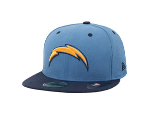 New Era Men 59Fifty NFL Team Los Angeles Chargers 2Tone Sky Navy Fitted Hat