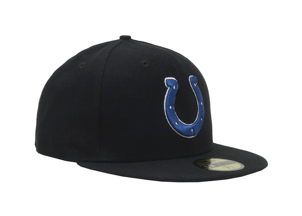 New Era Men Cap 59Fifty NFL Team Indianapolis Colts Fitted Black Hat