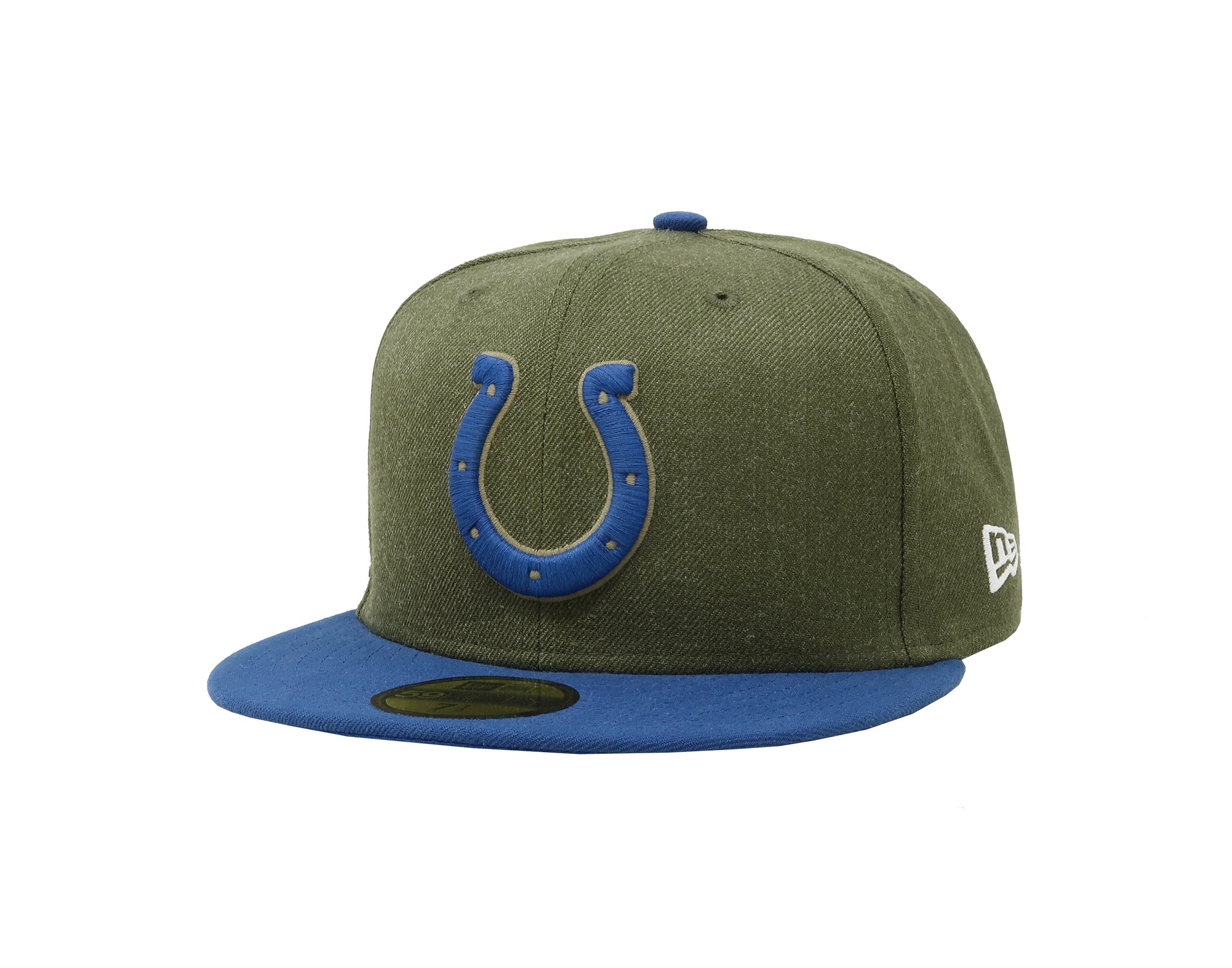 Indianapolis Colts New Era 2018 Salute to Service Sideline 59FIFTY Fitted Hat – Olive/Royal
