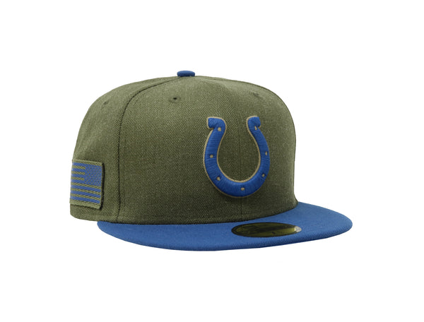 New Era Men Cap 59Fifty Team Indianapolis Colts Salute to Service Fitted Hat