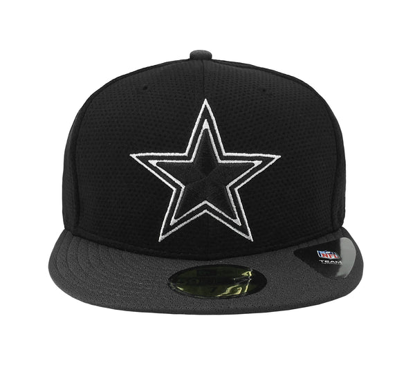 New Era Men Cap Dallas Cowboys Team Basic Black Charcoal Fitted Hat