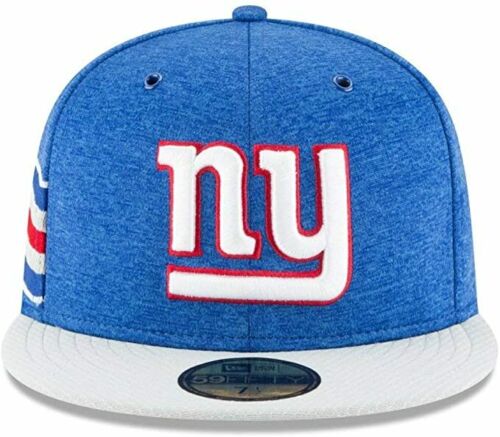 New Era 59Fifty Cap NFL New York Giants Mens Blue Sideline Collection Fitted Hat