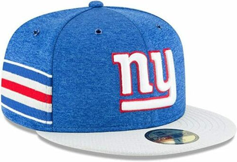 New Era 59Fifty Cap NFL New York Giants Mens Blue Sideline Collection Fitted Hat