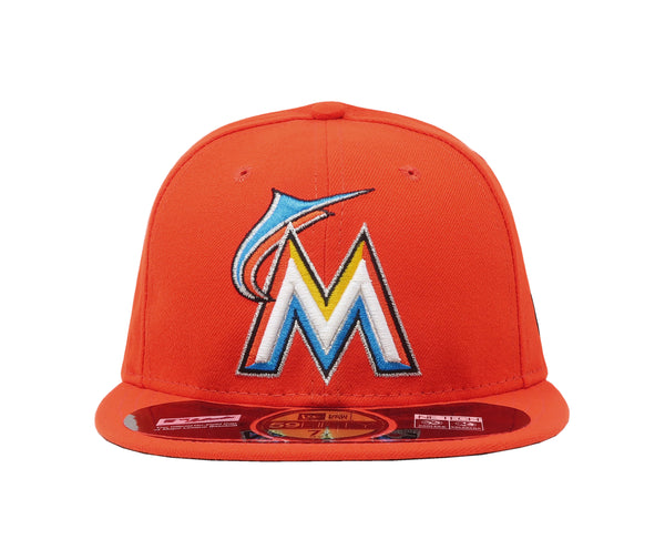 New Era 59Fifty Men's Cap Florida Marlins Authentic Fitted Hat 2021 On Field Cap