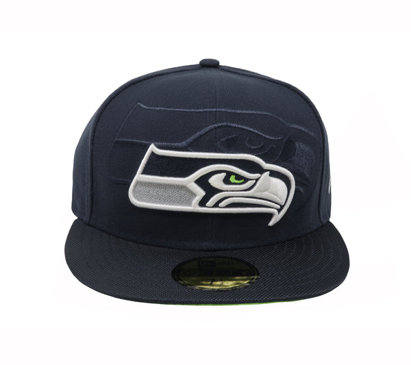 New Era NFL Seattle Seahawks Navy Blue/Green Cap