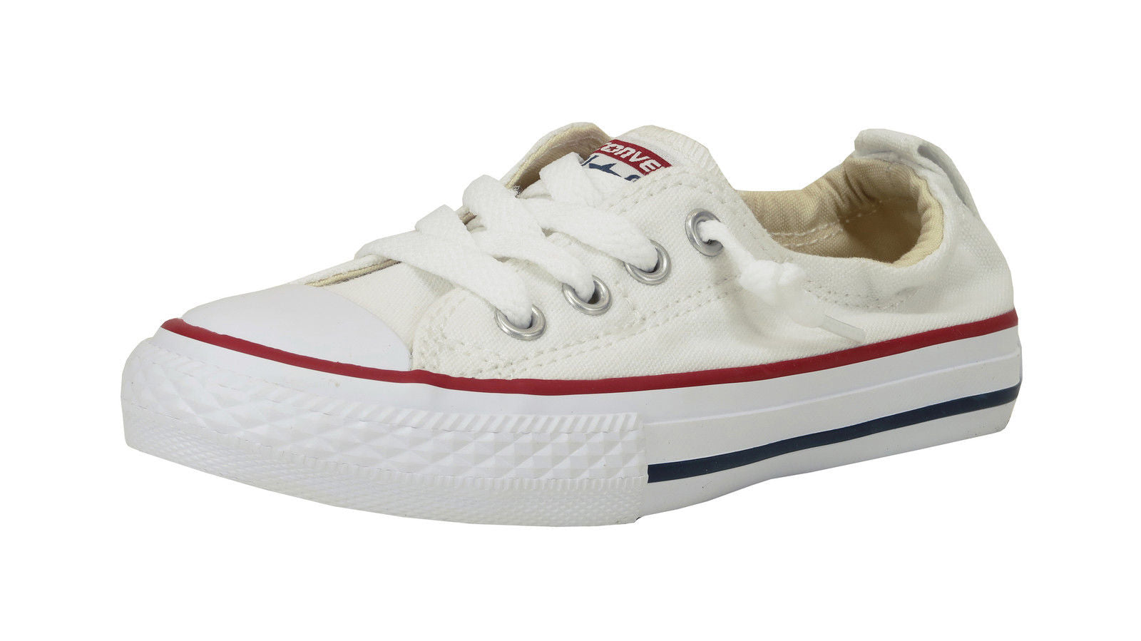 [648574F] Converse All Star Shoreline Slip On White Youth Shoes
