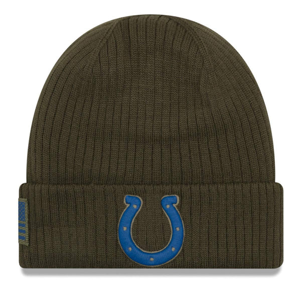 New Era NFL Indianapolis Colts Cuffed Beanie 2018 Salute to Service Knit Hat