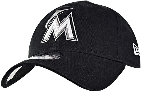 New Era 9Twenty MLB Miami Marlins Core Classic Black/White Adjustable Cap