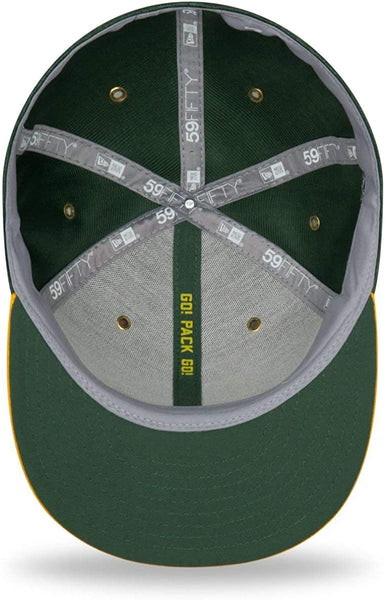 New Era Men's Fitted 59Fifty NFL Green Bay Packers Cap Sideline18