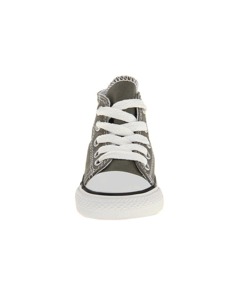 [7J793] Converse Toddler/Infant Baby All Star Hi Charcoal White Shoes