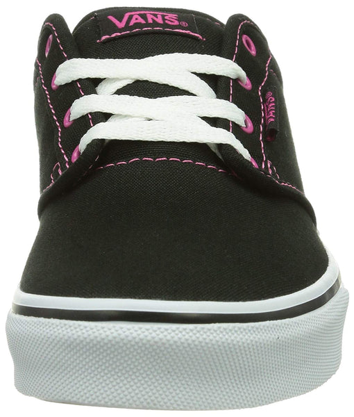Vans Kid's Shoes Atwood Canvas Black with Pink Girls Sneakers