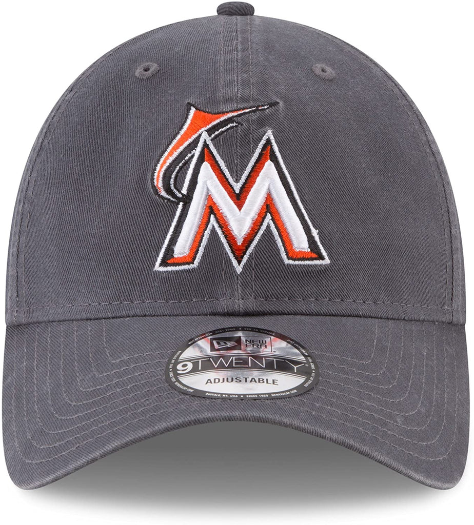 New Era Miami Marlins Orange Road Replica Core Classic 9TWENTY Adjustable Hat