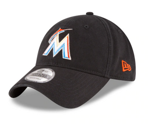 New Era 9Twenty MLB Miami Marlins Core Classic Black Adjustable Cap