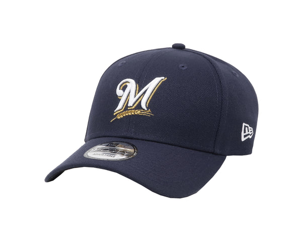 New Era 9Forty MLB Milwaukee Brewers The League Navy Blue Adjustable Cap