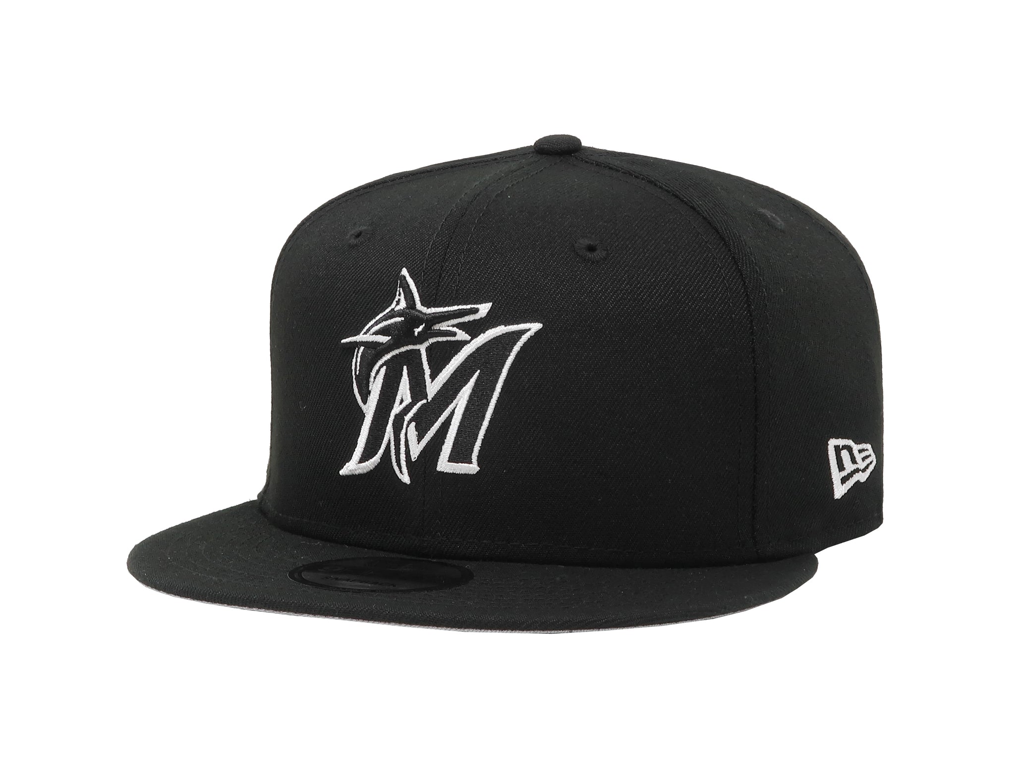 New Era 9Fifty MLB Miami Marlins Basic Black/White Snapback Cap