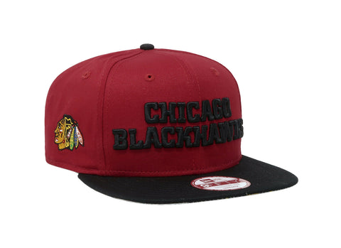 New Era 9Fifty NHL Chicago Blackhawks Flip Up Red/Black Snapback Cap